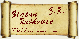 Zlatan Rajković vizit kartica